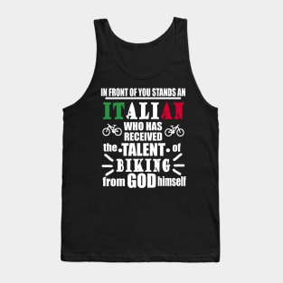 Italian Biking Downhill Cycling Gift Tank Top